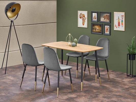 Kėdė K379 V-CH-K/379-KR-POPIEL, Spalva: Pilka