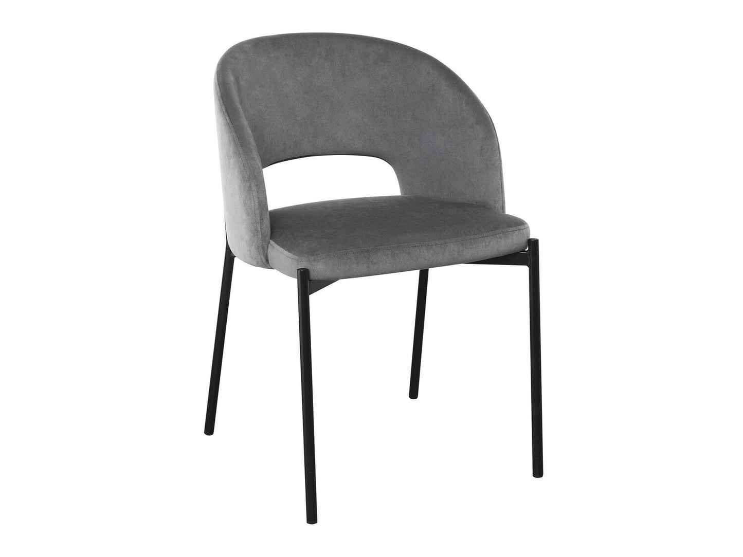 Kėdė K455 V-CH-K/455-KR-POPIELATY (Pilka + Juoda)