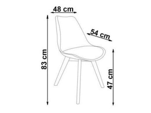 Kėdė K-303, Spalva: Kreminė + Šviesus medis