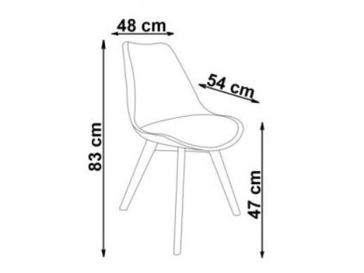 Kėdė K-303, Spalva: Šviesi pilka + Šviesus medis