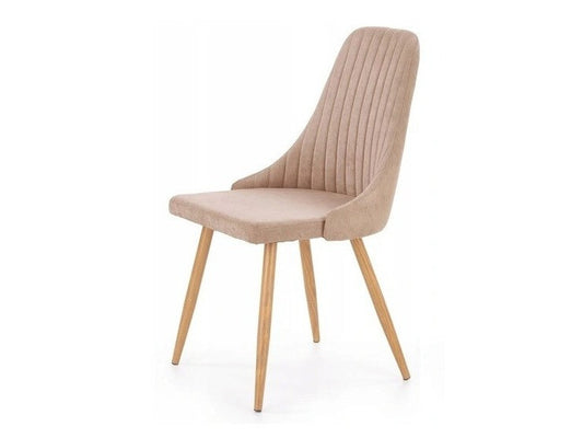 Kėdė K-285 V-CH-K/285-KR-BEŻOWY, Spalva: Beige + Šviesus medis