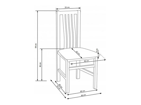 Kėdė Pawel A, Spalva: Sonomos ąžuolas