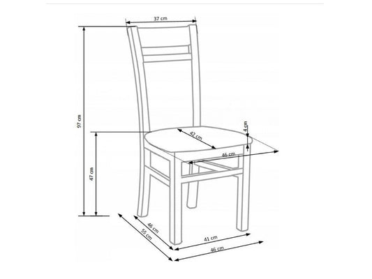 Kėdė Gerard 2, Spalva: Sonomos ąžuolas + Beige