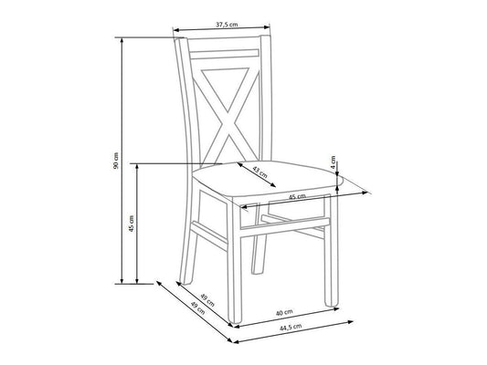 Kėdė Dariusz 2, Spalva: Sonomos ąžuolas