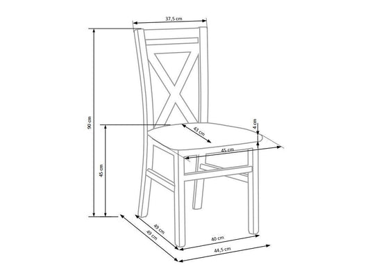 Kėdė Dariusz 2, Spalva: Medaus ąžuolas