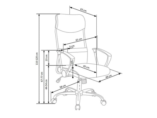 Biuro kėdė Vire Q-025, Spalva: Balta