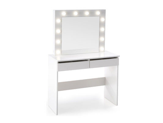 Makiažo staliukas HOLLYWOOD, balta V-PL-HOLLYWOOD-TOALETKA-BIAŁY Spalva: Balta