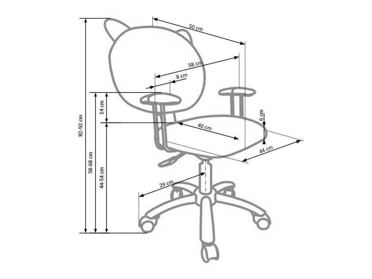 Vaikiška kėdė Kubus Barasni