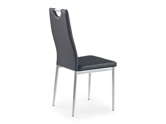 Kėdė K-202 V-CH-K/202-KR-CZARNY, Spalva: Juoda