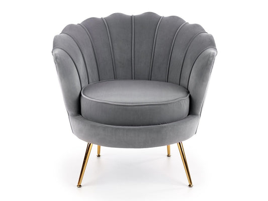 Fotelis AMORINITO V-CH-AMORINITO-FOT-POPIEL, Spalva: Pilka