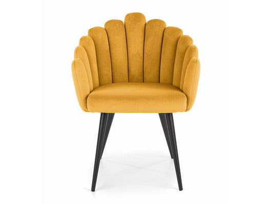 Kėdė K410, Spalva: Tamsi geltona + Juoda