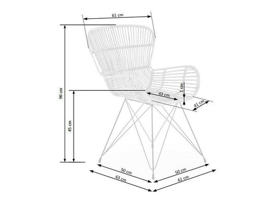 Kėdė K335, Spalva: Šviesi ruda