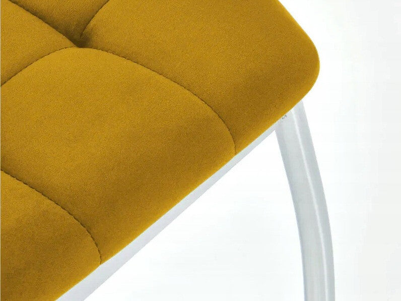 Kėdė K416 kėdė, garstyčių velvetas V-CH-K/416-KR-MUSZTARDOWY (Geltona)