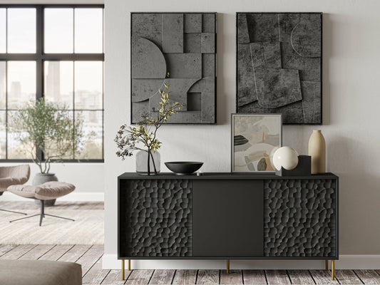 Spintelė BULLET KM-1 skrynia, juoda / auksas V-PL-BULLET-KM-1