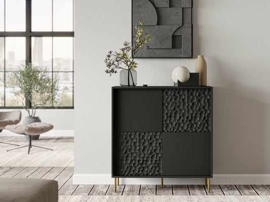 Spintelė BULLET KM-2 skrynia, juoda / auksas V-PL-BULLET-KM-2