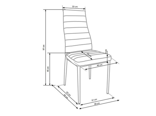 Kėdė K70, Spalva: Balta