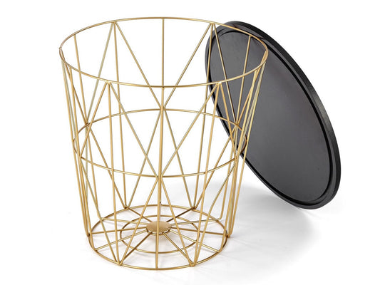 Žurnalinis staliukas HARISSA_G žurnalinis staliukas, auksas / juodas marmuras V-CH-HARISSA_G-LAW-CZARNY (Auksinė + Juodas marmuras)