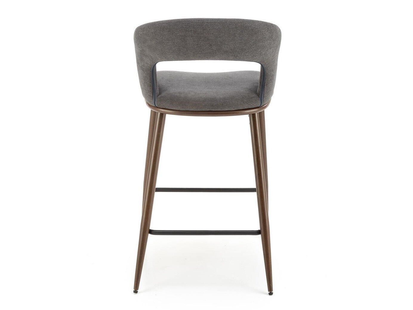 Baro kėdė H114 baro kėdė, pilka / graikinis riešutas V-CH-H/114-POPIELATY