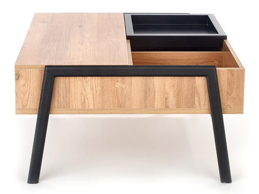 Žurnalinis staliukas transformeris PODIUM, c.stalas, natural / juoda V-CH-PODIUM-LAW