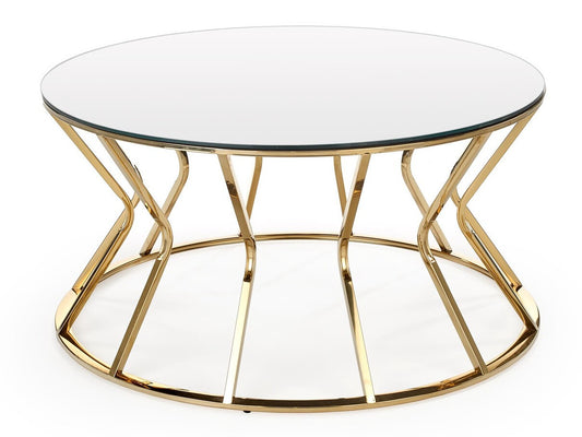 Žurnalinis staliukas AFINA, žurnalinis staliukas, veidrodis / auksas V-CH-AFINA-LAW