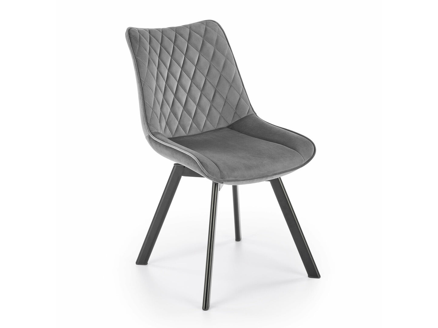 Kėdė K520 V-CH-K/520-KR-C.POPIEL, Spalva: Pilka