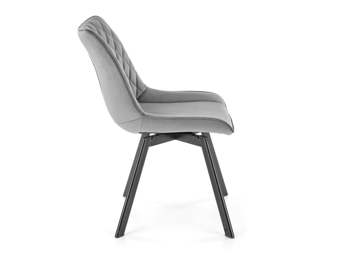 Kėdė K520 V-CH-K/520-KR-C.POPIEL, Spalva: Pilka
