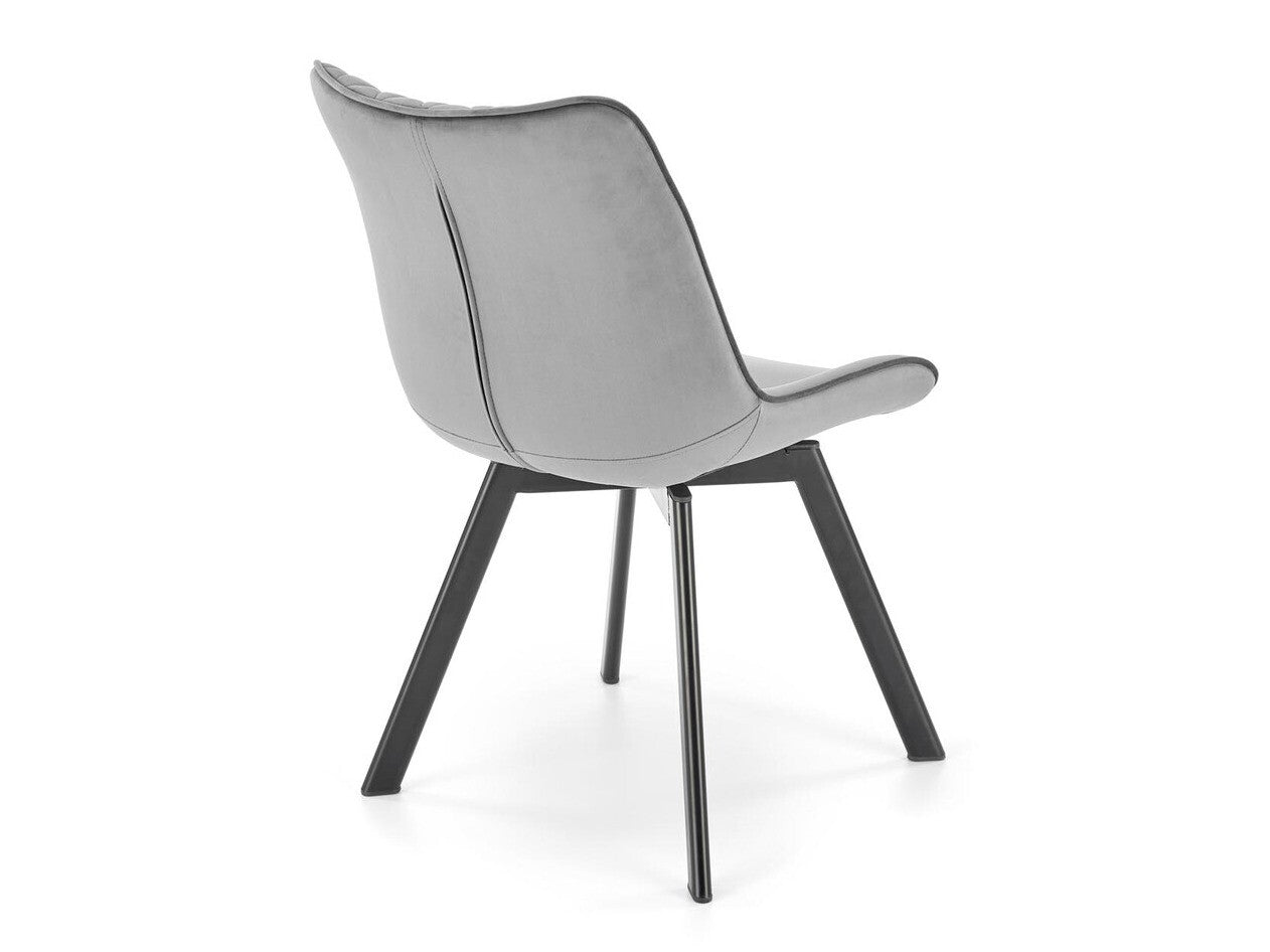 Kėdė K520 V-CH-K/520-KR-C.POPIEL, Spalva: Pilka