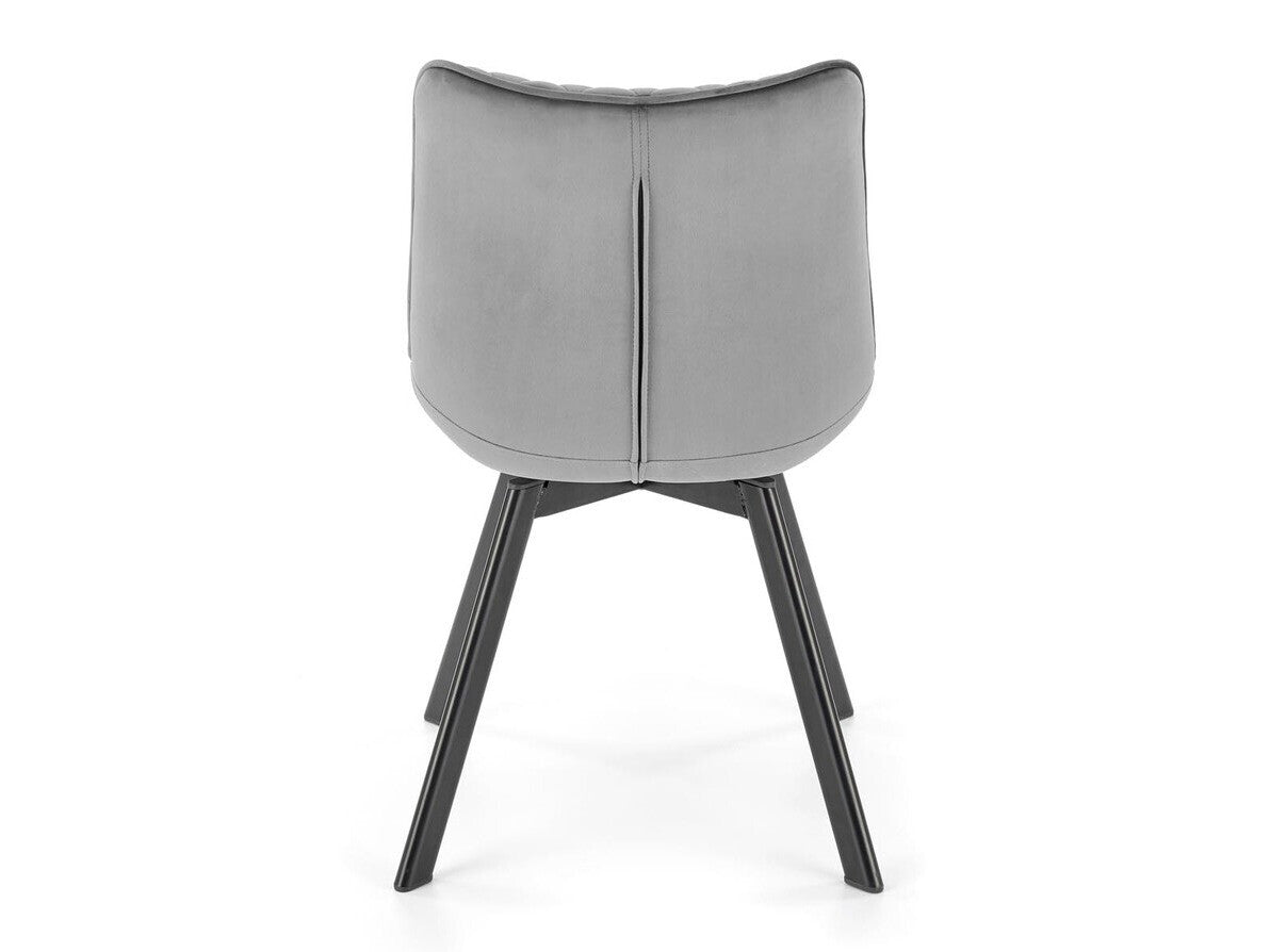 Kėdė K520 V-CH-K/520-KR-C.POPIEL, Spalva: Pilka