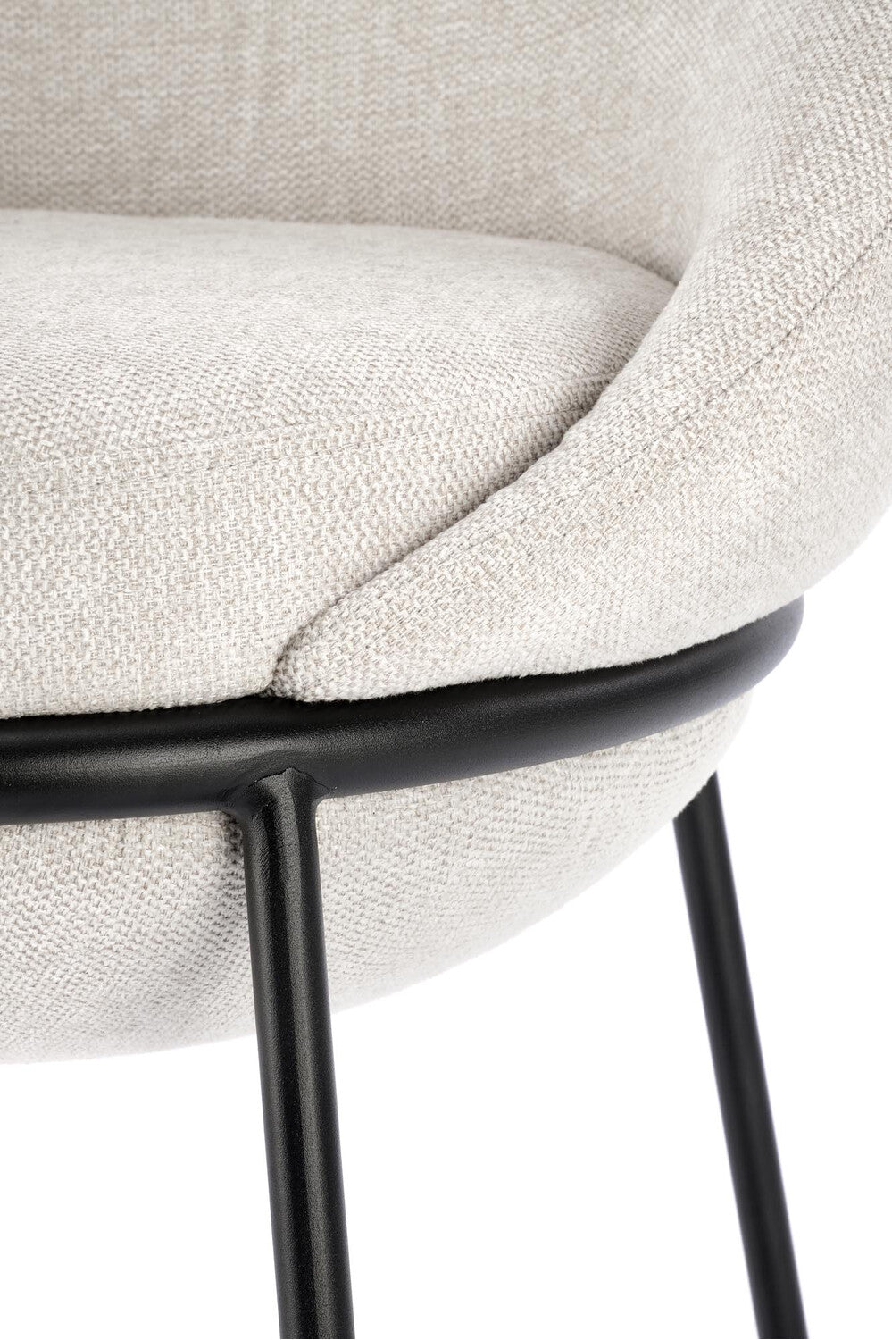 Pusbario kėdė H118 baro kėdė, smėlio V-CH-H/118-BEŻOWY Spalva: Beige