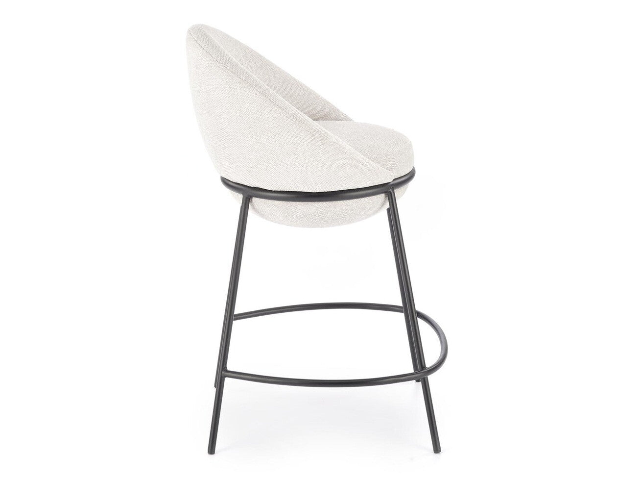 Pusbario kėdė H118 baro kėdė, smėlio V-CH-H/118-BEŻOWY Spalva: Beige