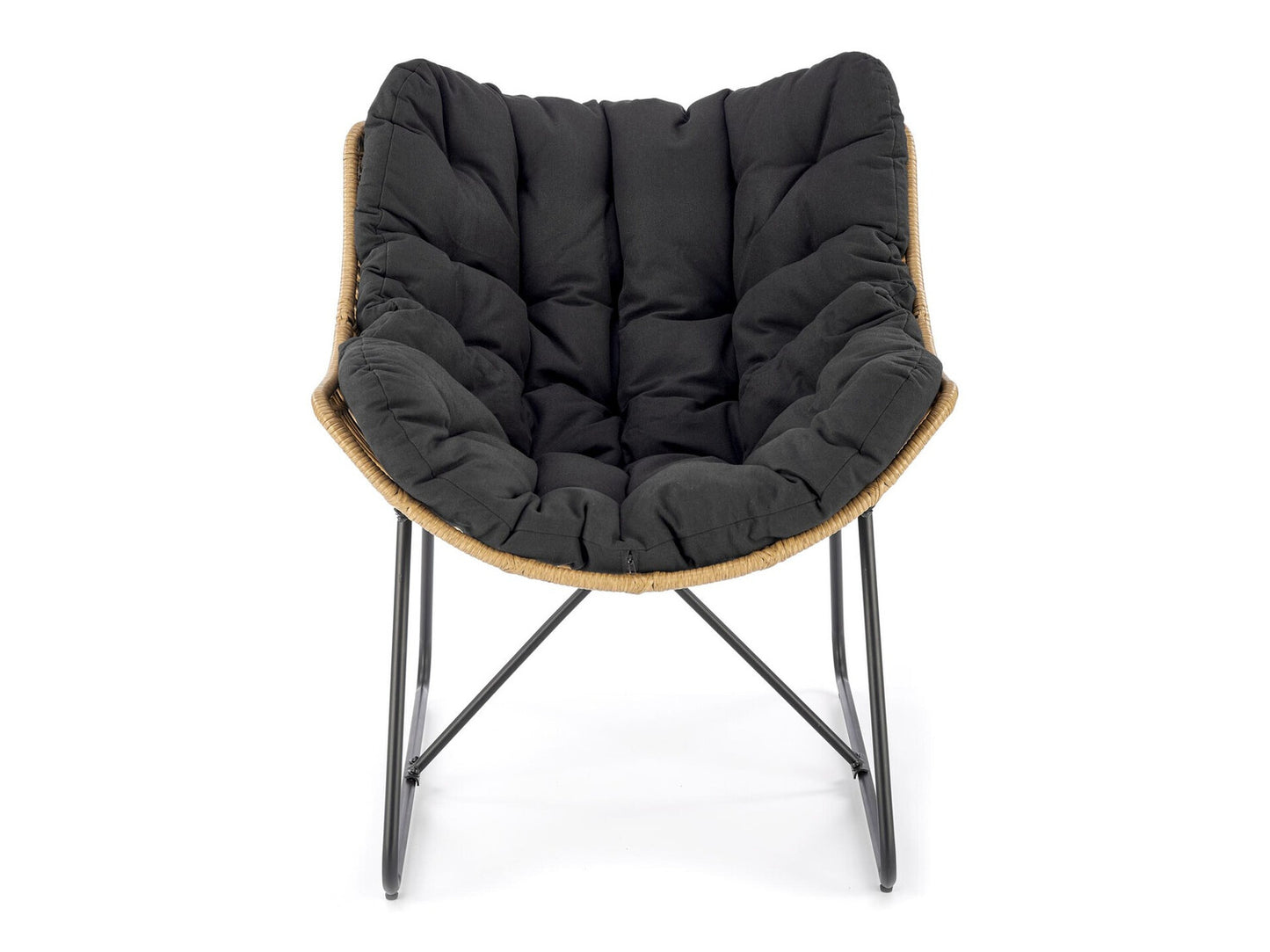 Fotelis WHISPER leisure kėdė, juoda / natural V-CH-WHISPER-FOT