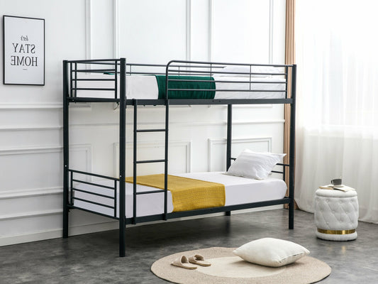 Dviaukštė lova BUNKY dviaukštė lova, balta V-CH-BUNKY-LOZ-BIAŁY, Spalva: Juoda