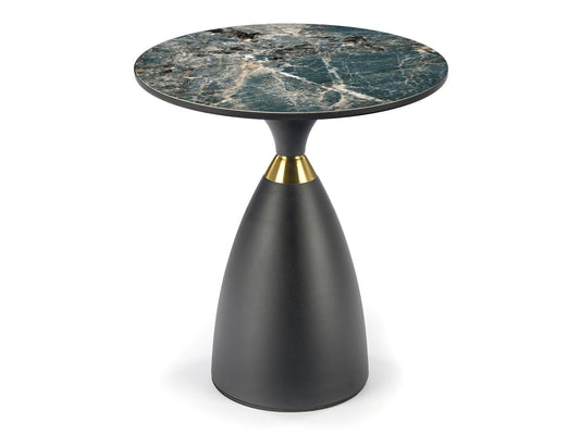 Žurnalinis staliukas MORENA žurnalinis staliukas, žalias marmuras / juoda / auksas V-CH-MORENA-LAW