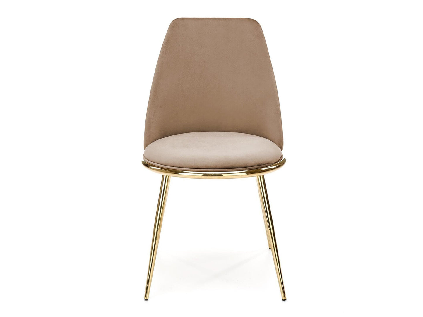 Kėdė K460, Spalva: Beige + Auksinė