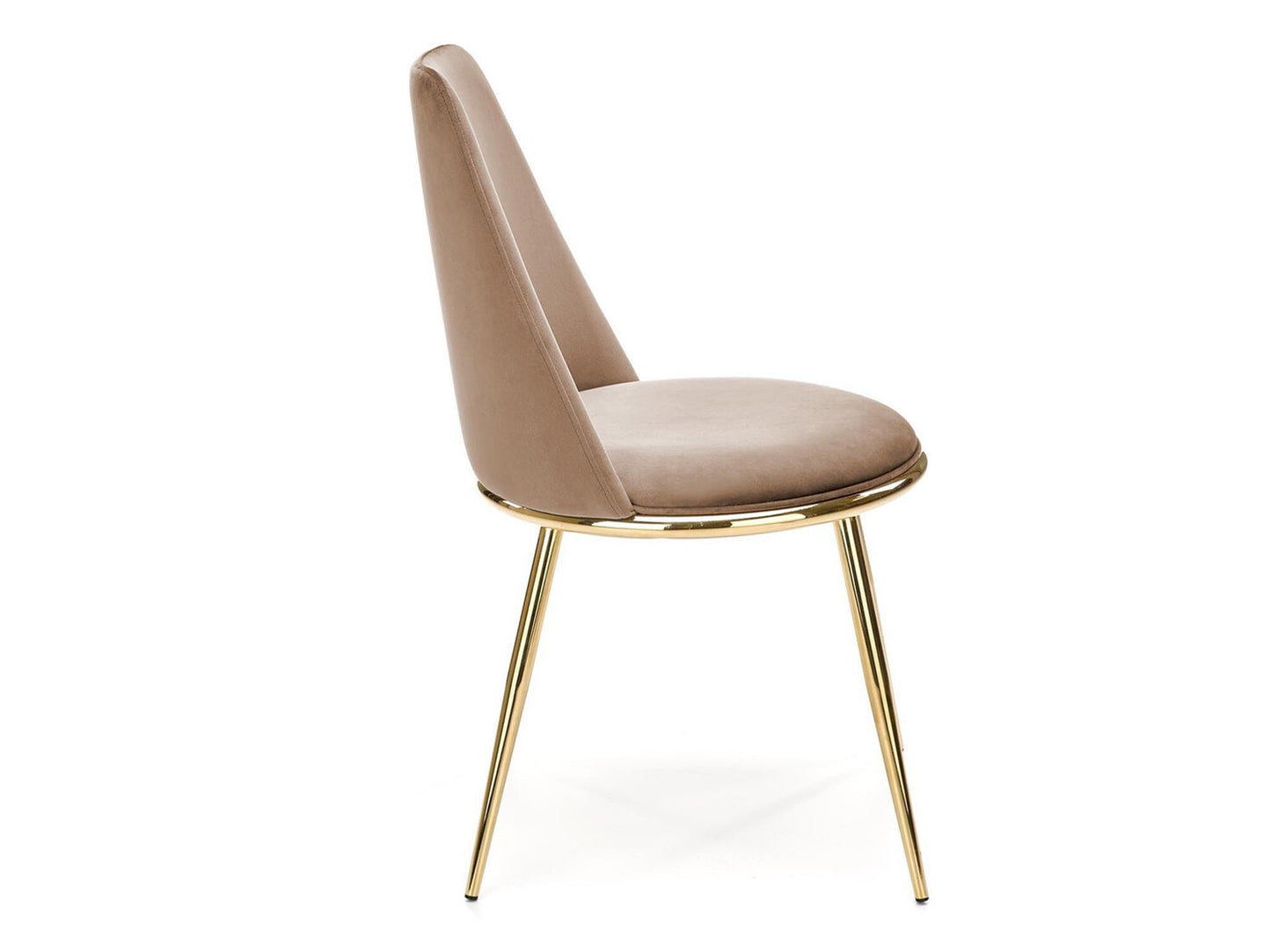 Kėdė K460, Spalva: Beige + Auksinė