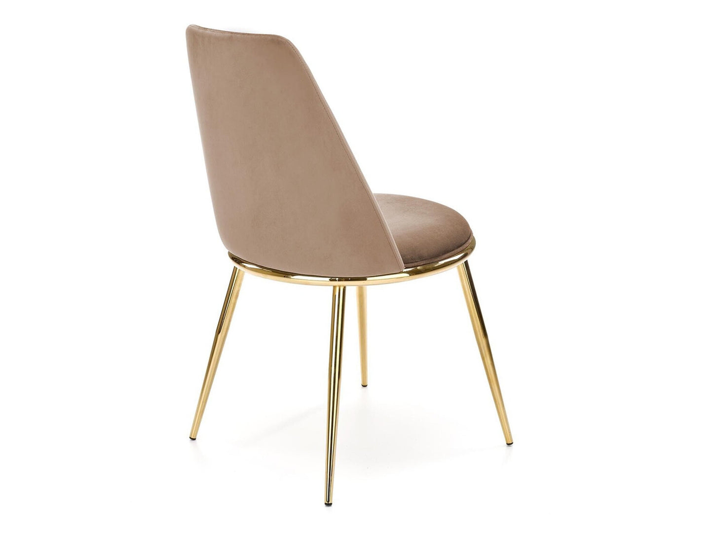 Kėdė K460, Spalva: Beige + Auksinė