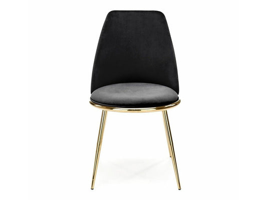 Kėdė K460, Spalva: Juoda + Auksinė