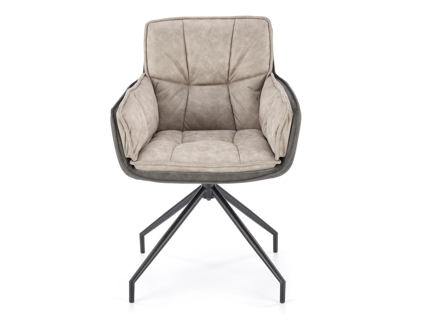 Kėdė K523 kėdė, pilka / juoda V-CH-K/523-KR-POPIELATY Spalva: Pilka