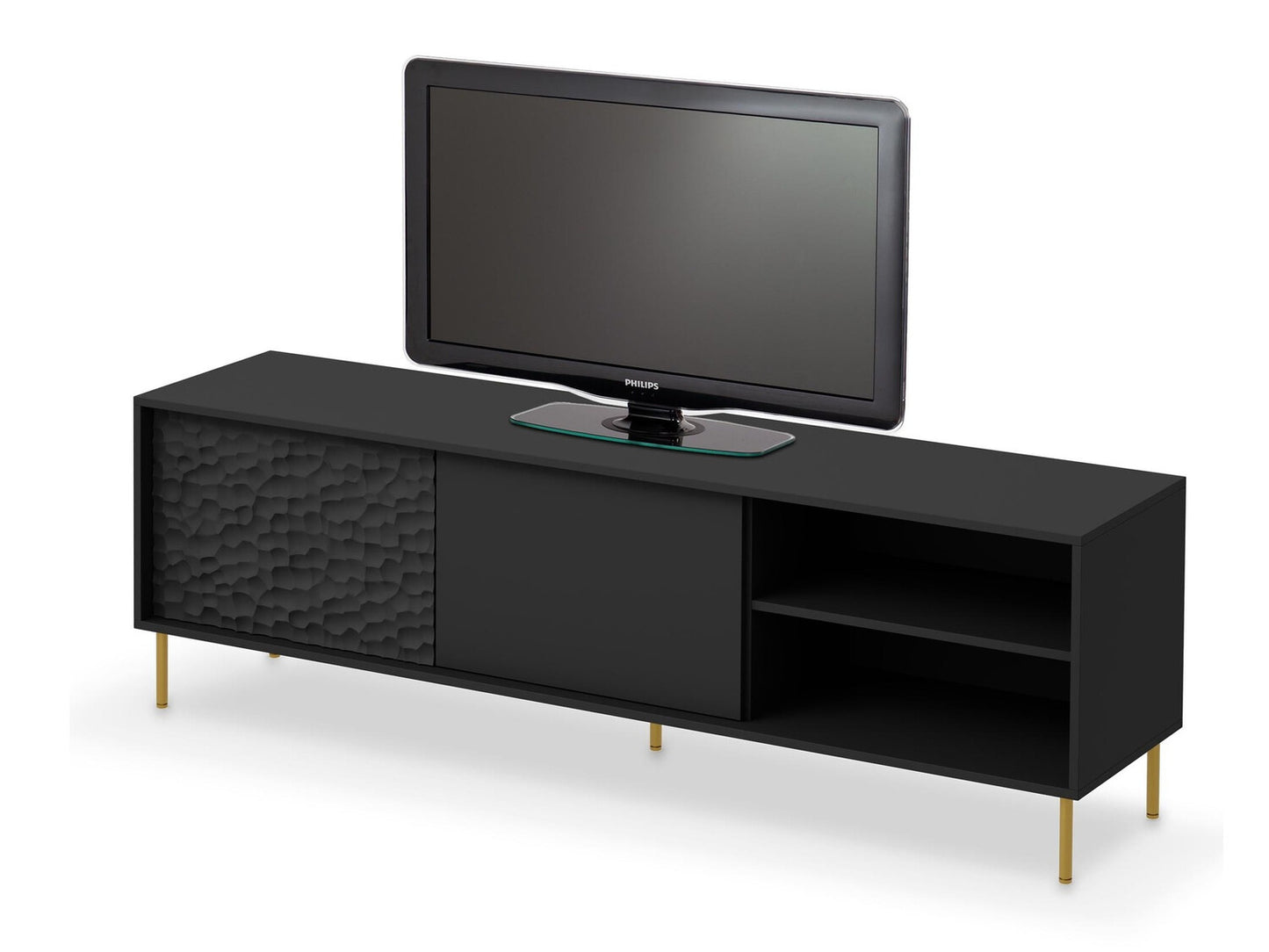 TV staliukas BULLET RTV-1 TV staliukas, juoda / auksas V-PL-BULLET-RTV-1