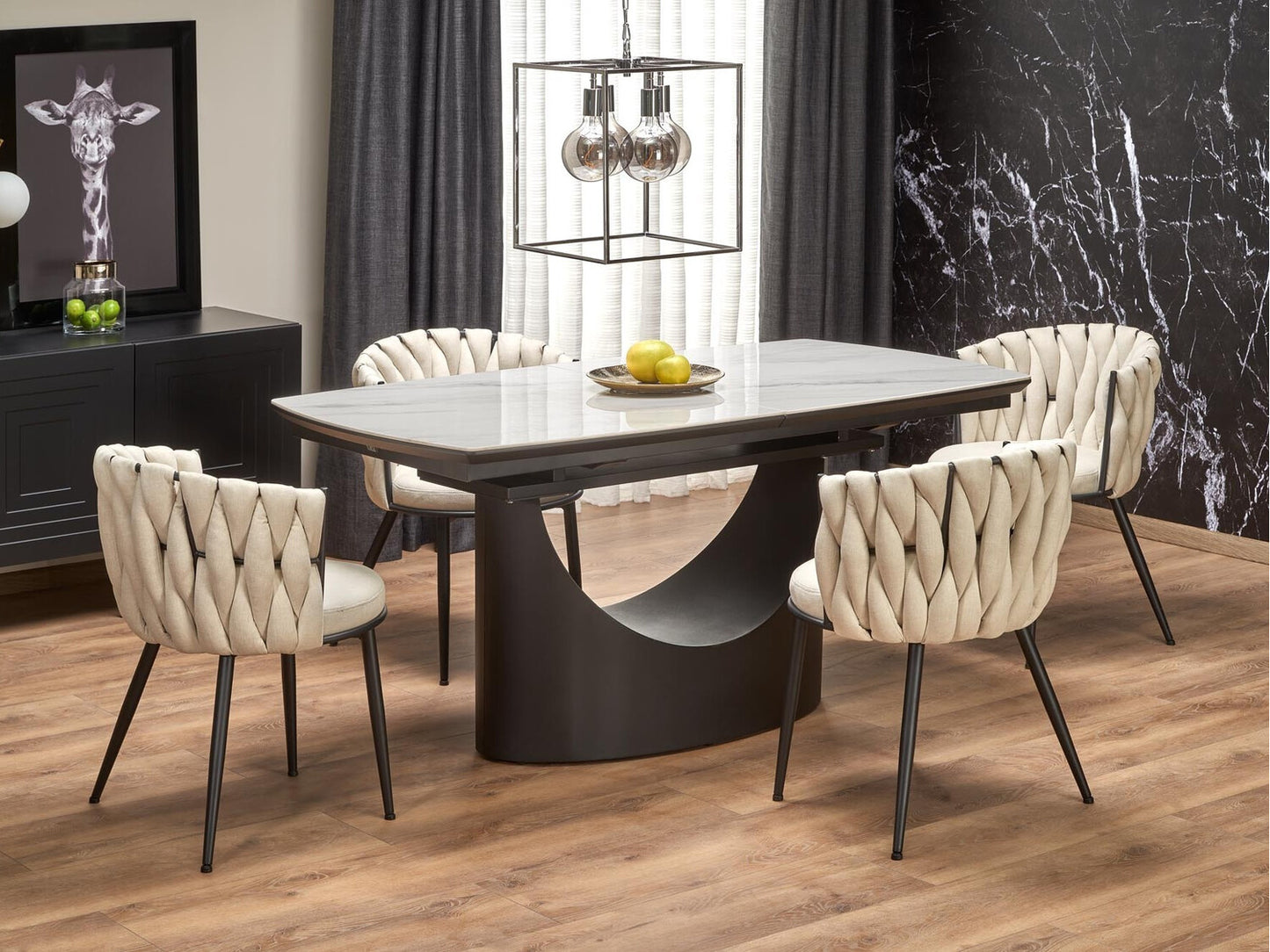 Kėdė K516 kėdė, šviesi smėlio V-CH-K/516-KR-J.BEŻOWY Spalva: Beige + Juoda