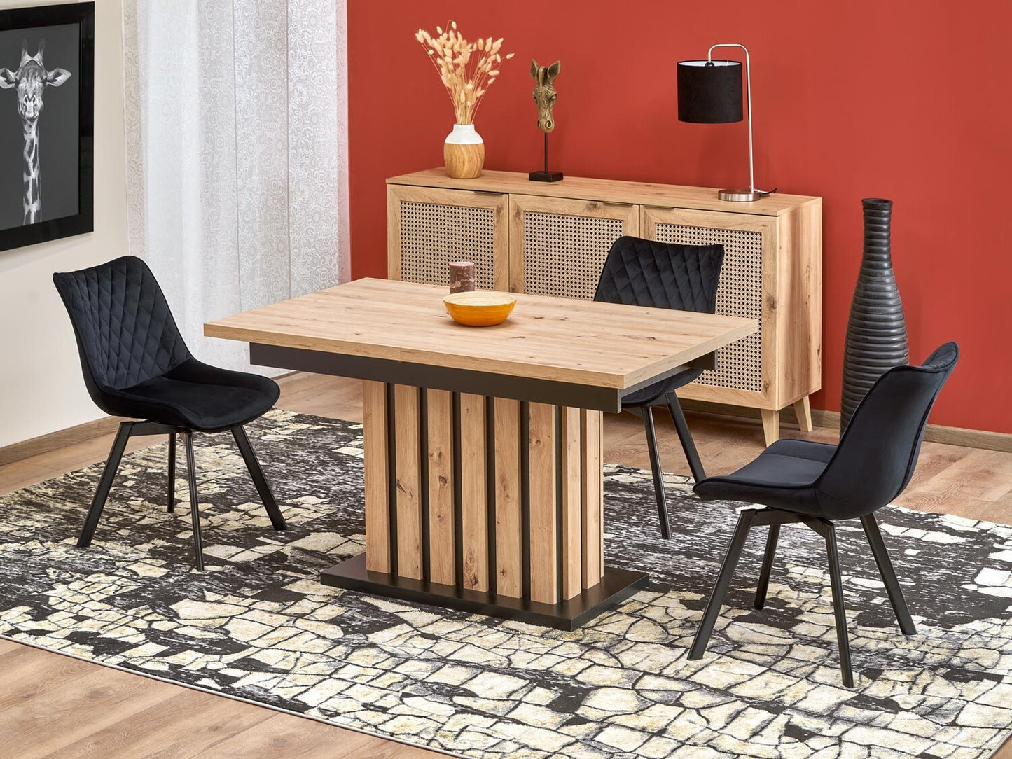 Kėdė K520 V-CH-K/520-KR-CZARNY Spalva: Juoda