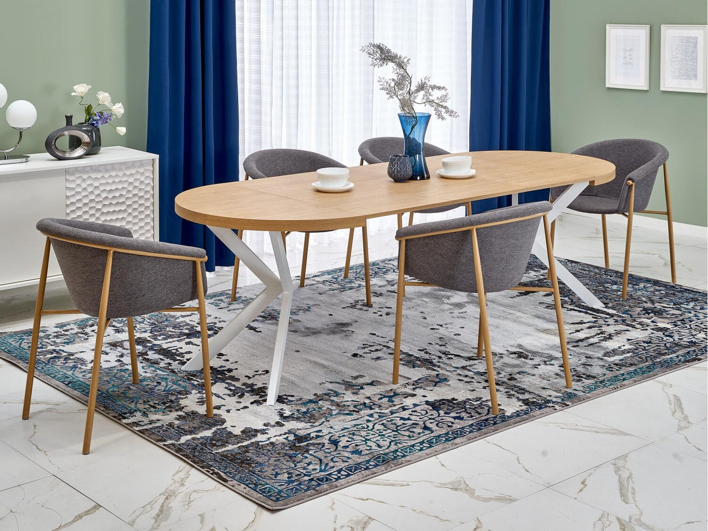 Kėdė K489 kėdė, smėlio V-CH-K/489-KR-POPIELATY (Pilka)