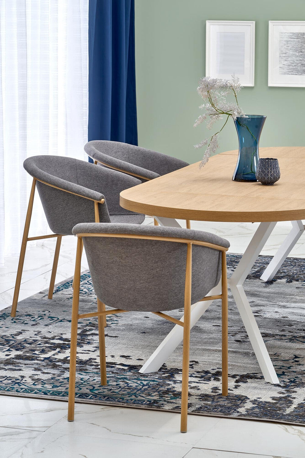 Kėdė K489 kėdė, smėlio V-CH-K/489-KR-POPIELATY (Pilka)