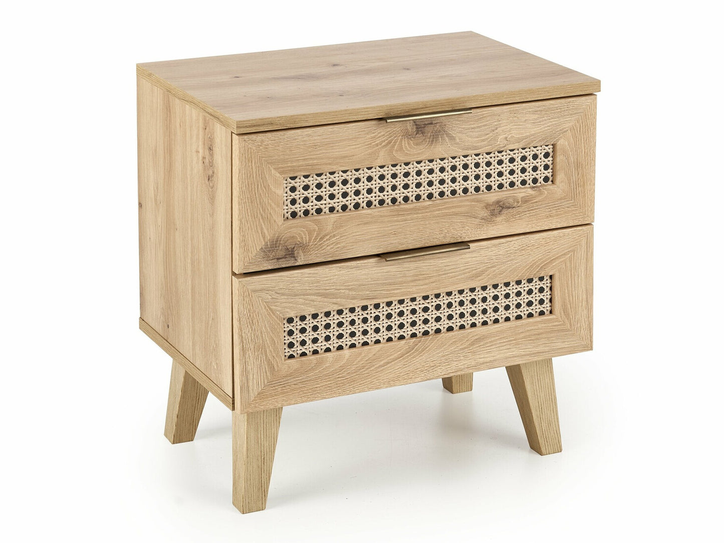 Naktinis staliukas BORNEO SN-1 night stand, artisan ąžuolas / juoda V-PL-BORNEO-SN-1