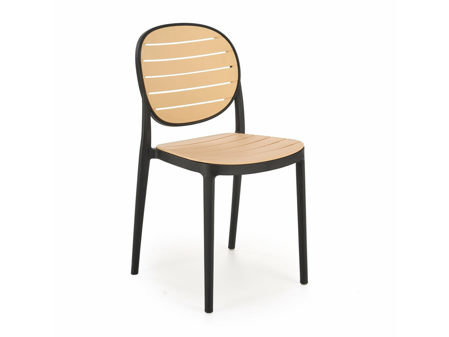Kėdė K529 V-CH-K/529-KR-CZARNY/NATURALNY, Spalva: Šviesi ruda + Juoda