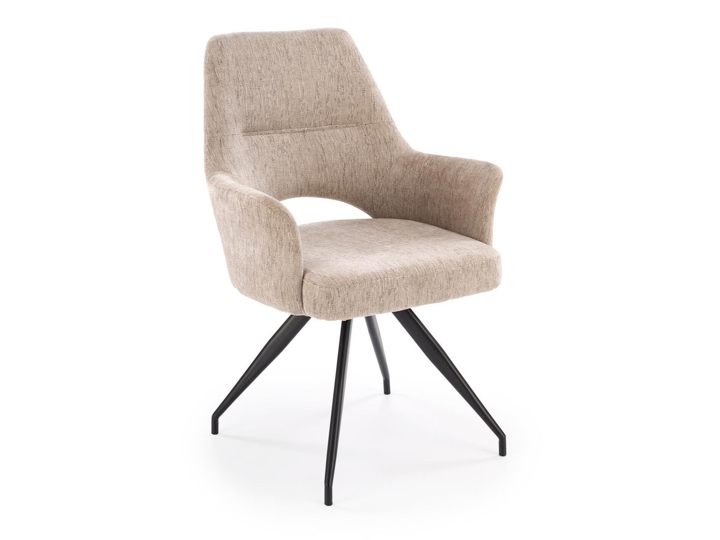 Kėdė K542 V-CH-K/542-KR-BEŻOWY, Spalva: Smėlinė
