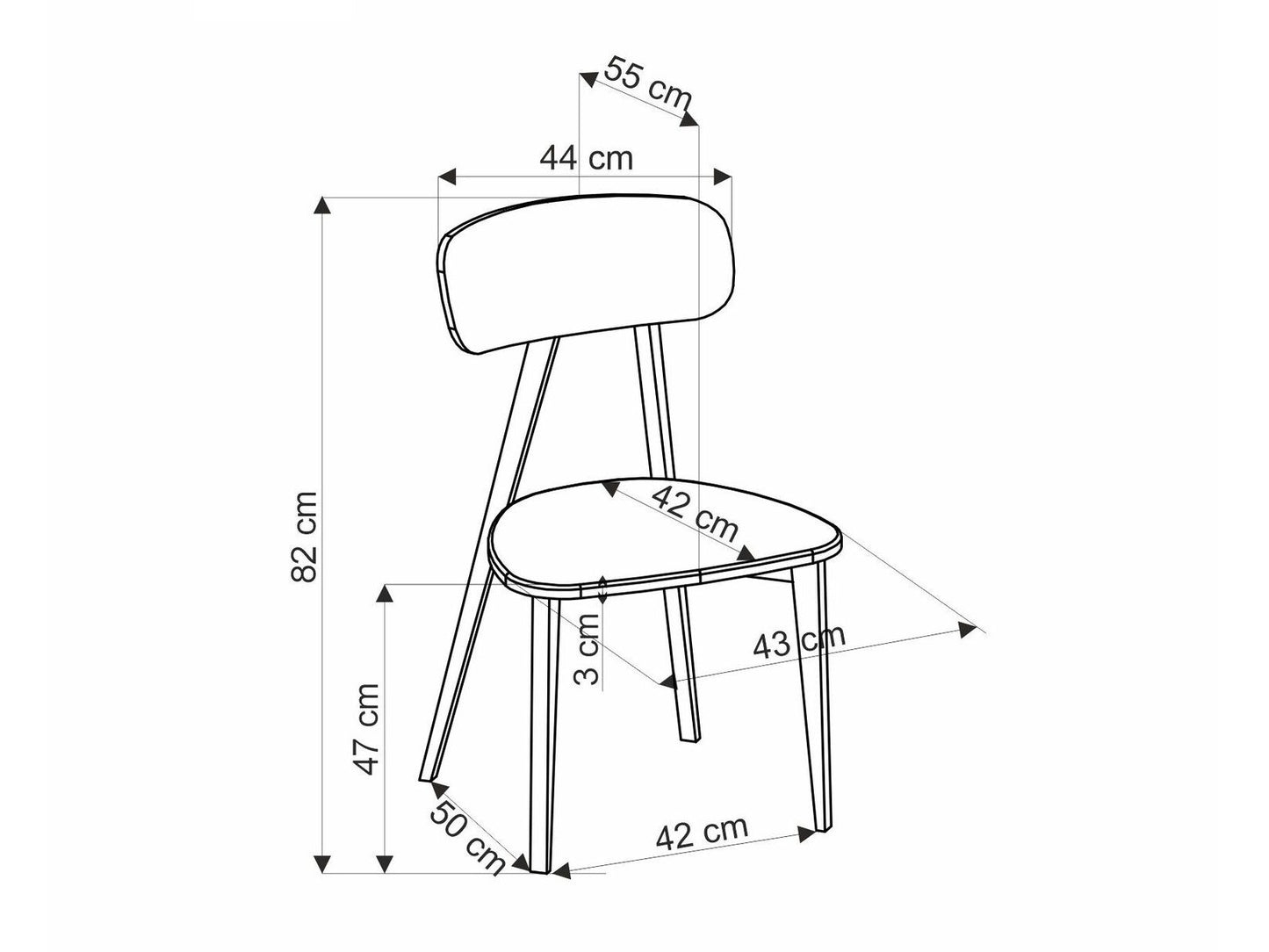 Kėdė HYLO V-PL-N-HYLO-SERTA12, Spalva: Pilka