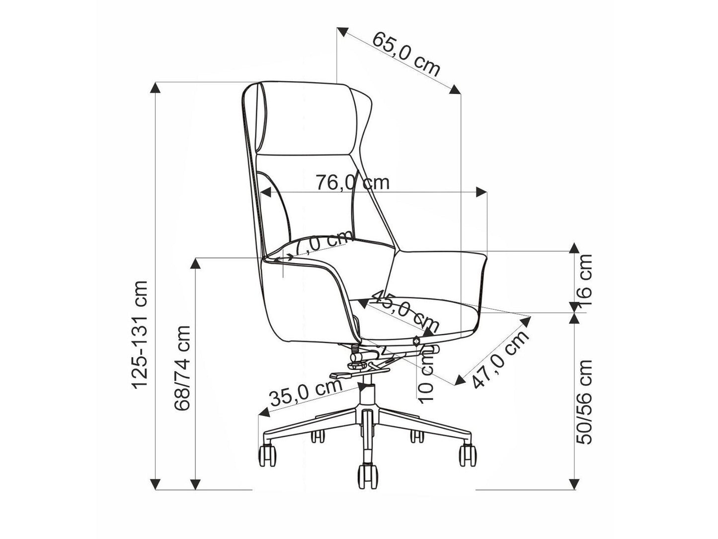 Biuro kėdė EDERSON biuro kėdė, kapučino V-CH-EDERSON-FOT