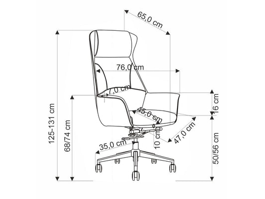 Biuro kėdė EDERSON biuro kėdė, kapučino V-CH-EDERSON-FOT