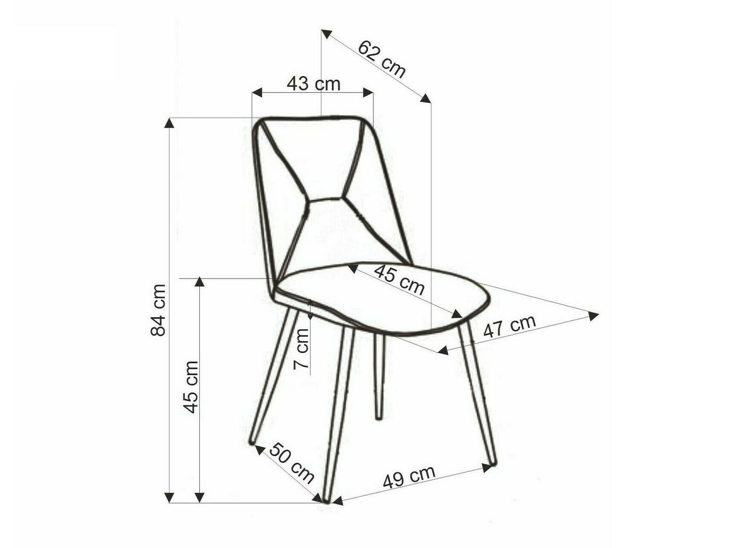 Kėdė K539 V-CH-K/539-KR-C.ZIELONY, Spalva: Žalia